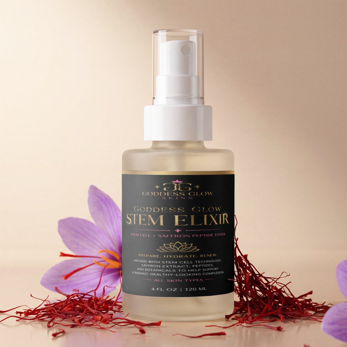 Saffron Stem Cell Peptide Toner